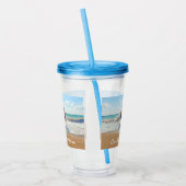 Aangepaste Foto Acryl Tumbler met Tekst Drinkbeker (Links)
