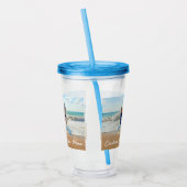 Aangepaste foto Acryl Tumbler met Tekstnaam Drinkbeker (Links)