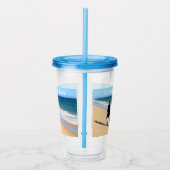 Aangepaste foto-acryl tumbler Uw foto's en tekst Acryl Drinkbeker (Rechts)