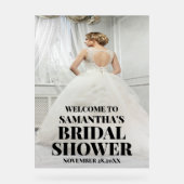 Aangepaste Foto Acryl Vrijgezellenfeest Welkomstbo Acryl Bord (Voorkant)