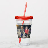 Aangepaste foto-acrylgetumbler acryl drinkbeker (Achterkant)