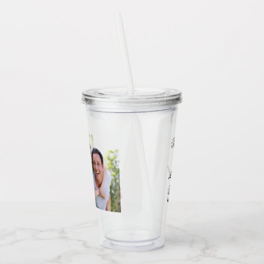 Aangepaste foto-acrylgetumbler acryl drinkbeker (Links)