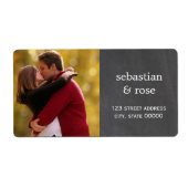 Aangepaste foto-Adresetiketten Etiket (Voorkant)