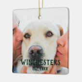 Aangepaste foto afbeelding afbeelding groet berich keramisch ornament (Links)