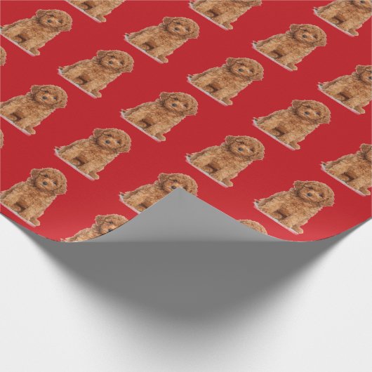 Aangepaste foto afbeelding afbeelding logo patroon cadeaupapier (Hoek)