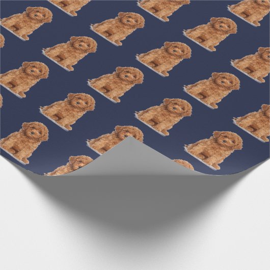 Aangepaste foto afbeelding afbeelding logo patroon cadeaupapier (Hoek)