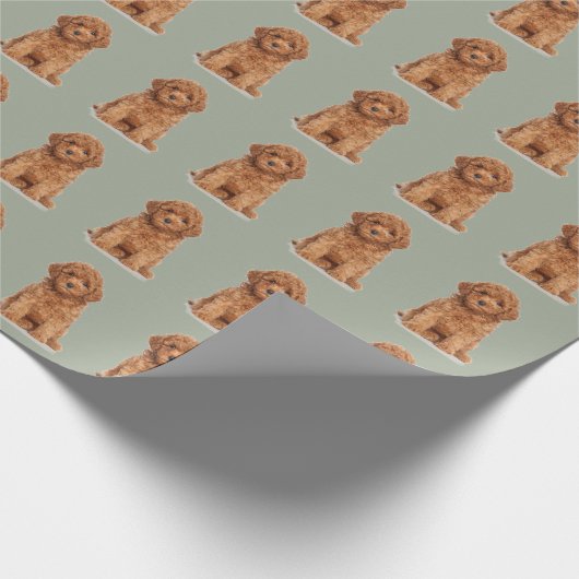 Aangepaste foto afbeelding afbeelding logo patroon cadeaupapier (Hoek)