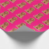 Aangepaste foto afbeelding afbeelding logo patroon cadeaupapier (Hoek)