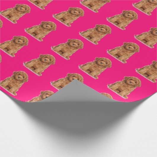 Aangepaste foto afbeelding afbeelding logo patroon cadeaupapier (Hoek)