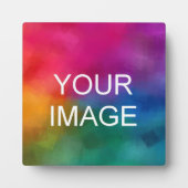 Aangepaste foto Afbeelding Afbeelding Logo Sjabloo Fotoplaat (Voorkant)