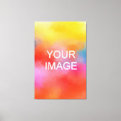Aangepaste foto Afbeelding Afbeelding of Logo Uitg Canvas Afdruk (Voorkant)
