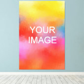 Aangepaste foto Afbeelding Afbeelding of Logo Uitg Canvas Afdruk (Insitu (Houten vloer))