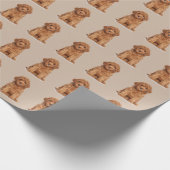 Aangepaste foto afbeelding afbeelding patroon beig cadeaupapier (Hoek)