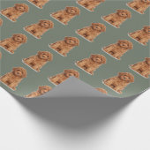 Aangepaste foto afbeelding afbeelding patroon spar cadeaupapier (Hoek)