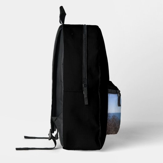 Aangepaste foto afbeelding afbeelding zwart gepers bedrukte rugzak (Links)