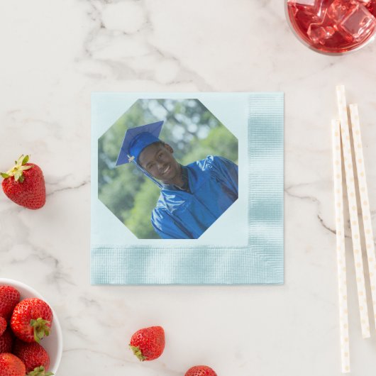 Aangepaste FOTO AFBEELDING Afstudeerfeest Papieren Servet (Insitu)