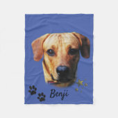 Aangepaste foto-afbeelding-driemannen fleece deken (Voorkant)