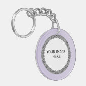 Aangepaste foto/Afbeelding hier ter nagedachtenis  Sleutelhanger (Voorkant Links)