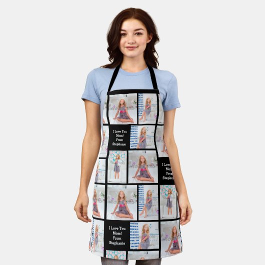 Aangepaste foto Afbeelding Moederdag mam vrouwen Schort (Gedragen)