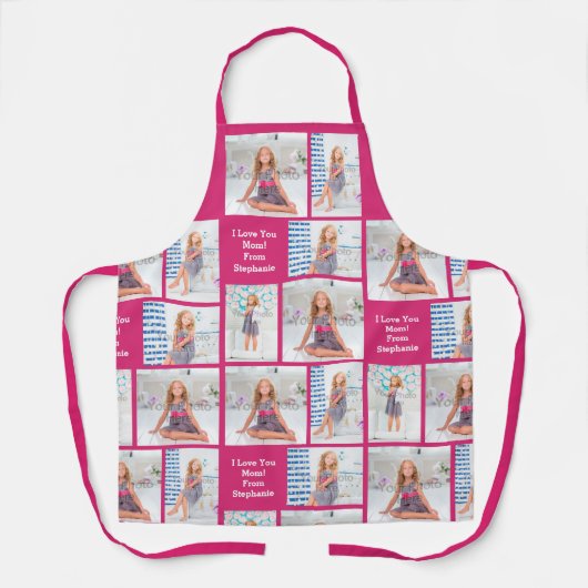 Aangepaste foto Afbeelding Moederdag mam vrouwen Schort (Voorkant)