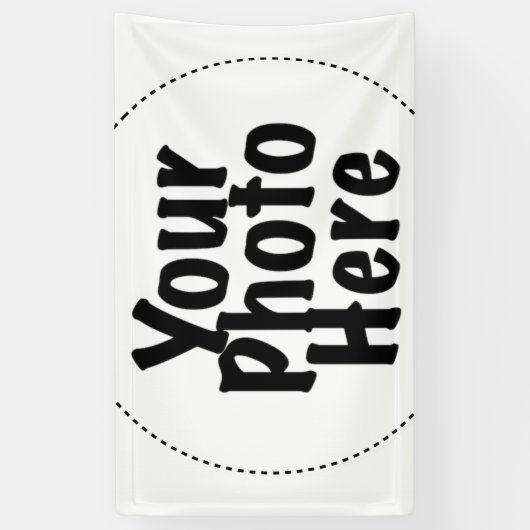 Aangepaste FOTO AFBEELDING Party Banner (Verticaal)