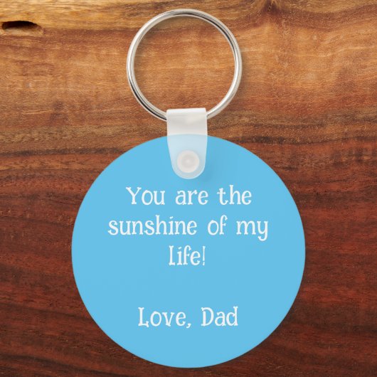 Aangepaste foto Afbeelding Sjabloon Blue Border Li Sleutelhanger (Achterkant)