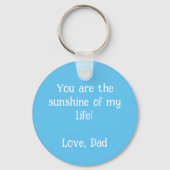 Aangepaste foto Afbeelding Sjabloon Blue Border Li Sleutelhanger (Achterkant)