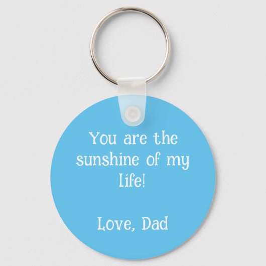 Aangepaste foto Afbeelding Sjabloon Blue Border Li Sleutelhanger (Achterkant)