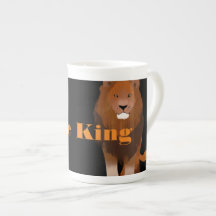 Aangepaste foto Afbeelding tekst The King Lion