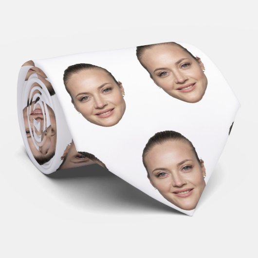 Aangepaste foto afgedrukt Afbeelding foto geschenk Stropdas (Opgerold)