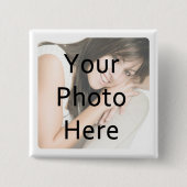 Aangepaste foto Afgeronde Hoek Lijst Square Vierkante Button 5,1 Cm (Voorkant)