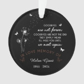 Aangepaste foto 'Afscheid is niet voor altijd' Mem Ornament (voorkant)