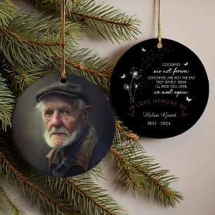 Aangepaste foto 'Afscheid is niet voor altijd' Mem Ornament