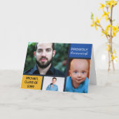 Aangepaste foto afstudeeraankondiging uitnodiging (Gele Bloem)