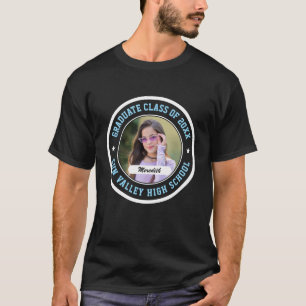 Aangepaste foto afstudeerfeest Seniorenklas T-shirt
