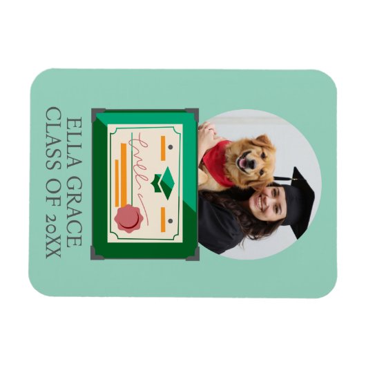 Aangepaste foto afstudeerkader magneet (Horizontaal)