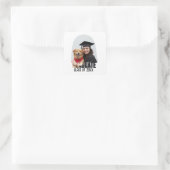 Aangepaste Foto Afstuderen Arch Afstuderen Favorie Vierkante Sticker (Tas)