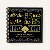 Aangepaste foto afstuderen bachelors gradengraaf notitieboek (Voorkant)