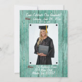 Aangepaste foto Afstuderen BBQ Party Kaart (Achterkant)