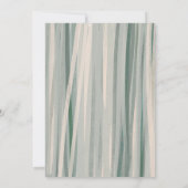 Aangepaste Foto afstuderen beige salie groen gestr Aankondiging (Achterkant)