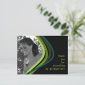 Aangepaste foto Afstuderen dank u kaart (Staand voorkant)