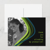 Aangepaste foto Afstuderen dank u kaart (Voorkant / Achterkant)