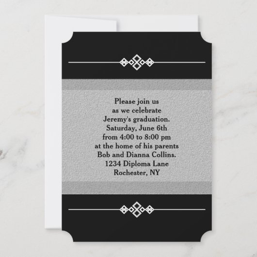 Aangepaste Foto Afstuderen Gepersonaliseerd Afbeel Kaart (Achterkant)