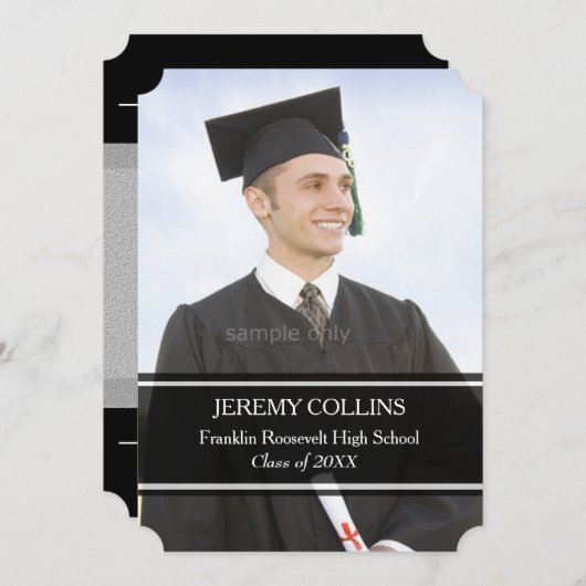 Aangepaste Foto Afstuderen Gepersonaliseerd Afbeel Kaart (Voorkant / Achterkant)