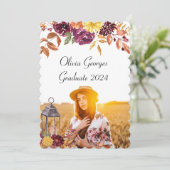 Aangepaste foto afstuderen kaart (Staand voorkant)