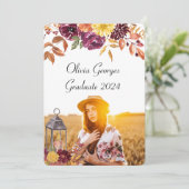 Aangepaste foto afstuderen kaart (Staand voorkant)