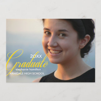 Aangepaste foto-afstuderen kaart