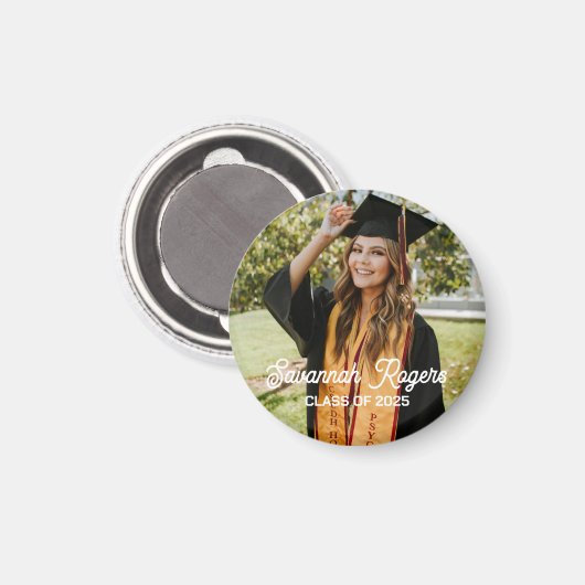 Aangepaste Foto Afstuderen Magnet voor Vrouwen & M (Voorkant / Achterkant)