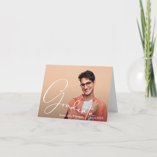 Aangepaste foto Afstuderen Notitiekaartje (Voorkant)