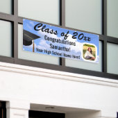 Aangepaste foto Afstuderen Outdoor Sky Yard Banner (Buitenkant Gebouw)